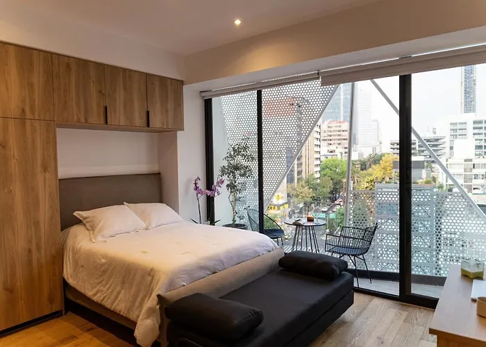 Apartamento Chic Loft With View Of The Angel From Your Balcony Cidade do México