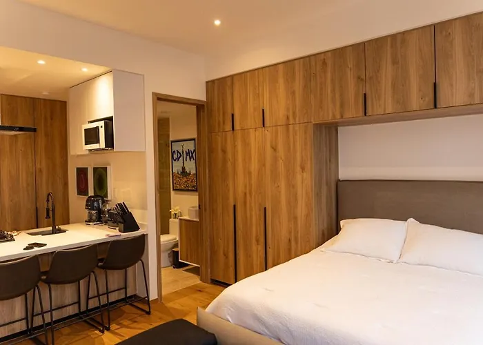 Chic Loft With View Of The Angel From Your Balcony Cidade do México